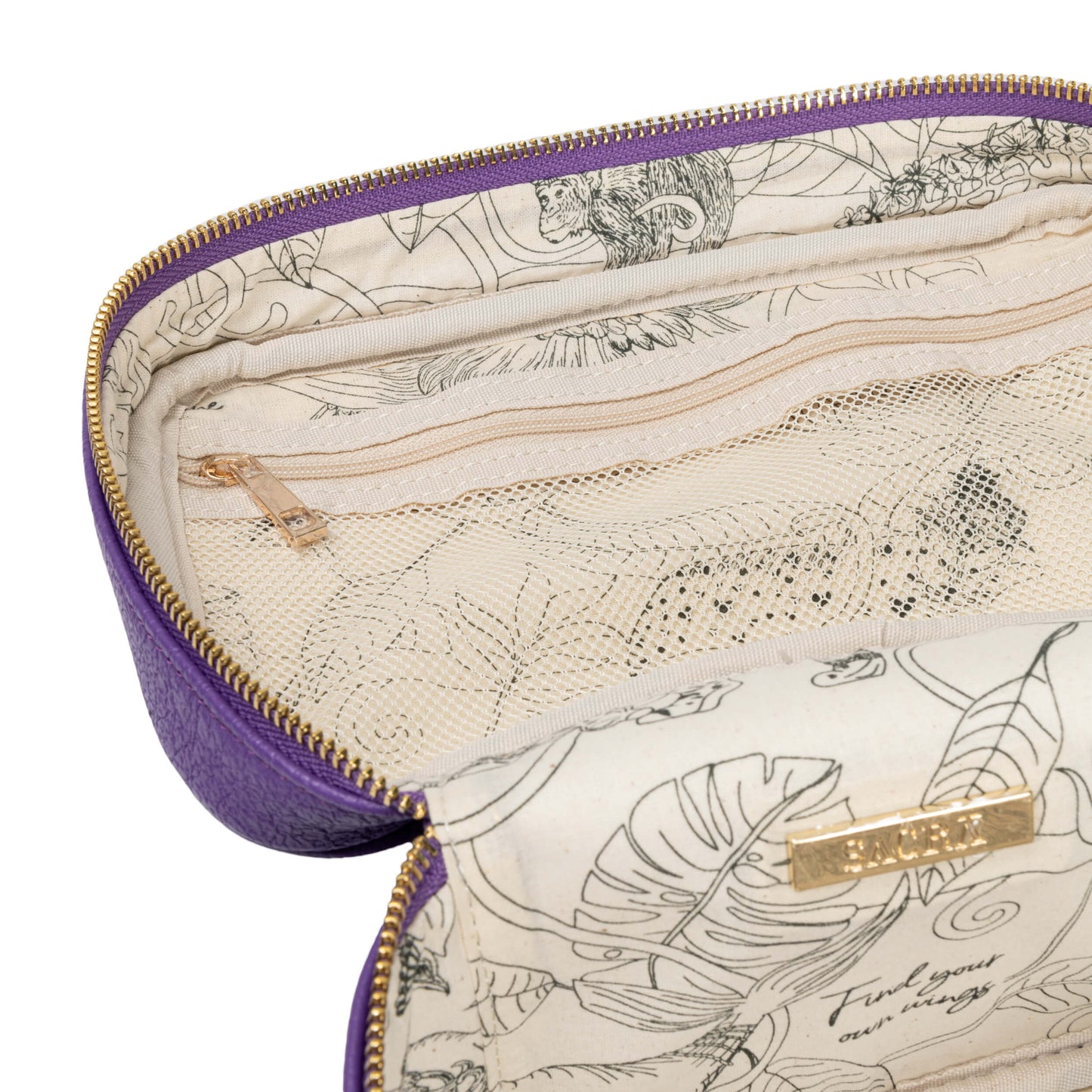 The Anne pouch - Joyful Purple