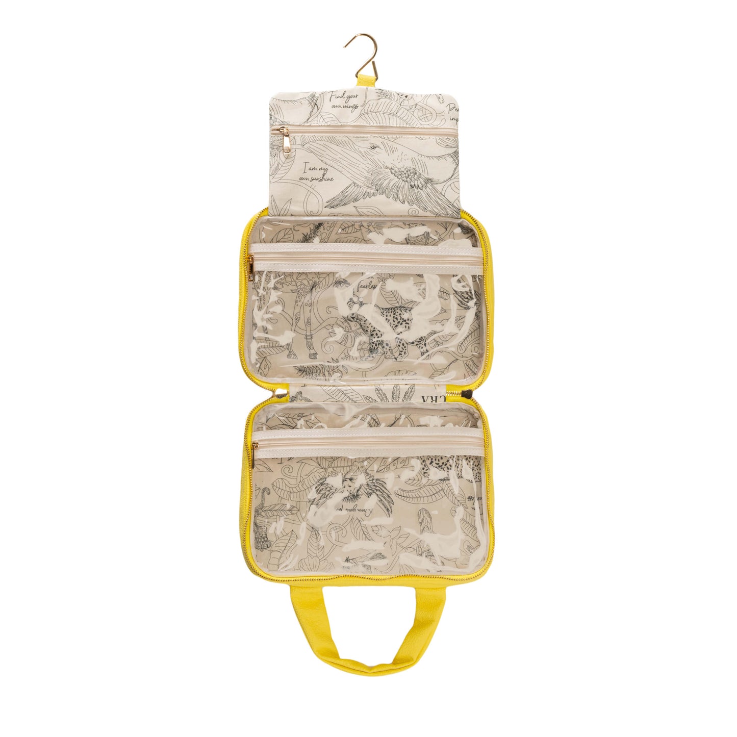 Leah suitcase - Bright Yellow (Customizable)