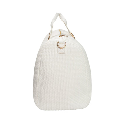 The Lisi Duffle Bag - Peaceful White