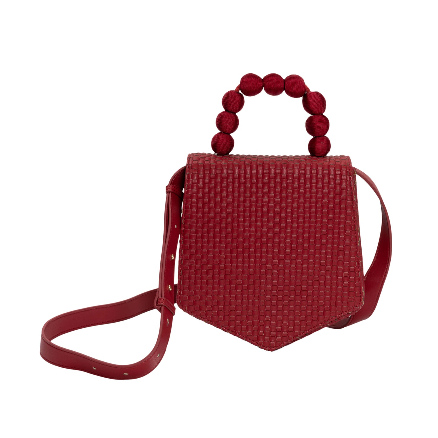 The Mel Crossbody and Top handle - Passion Red (Customizable)