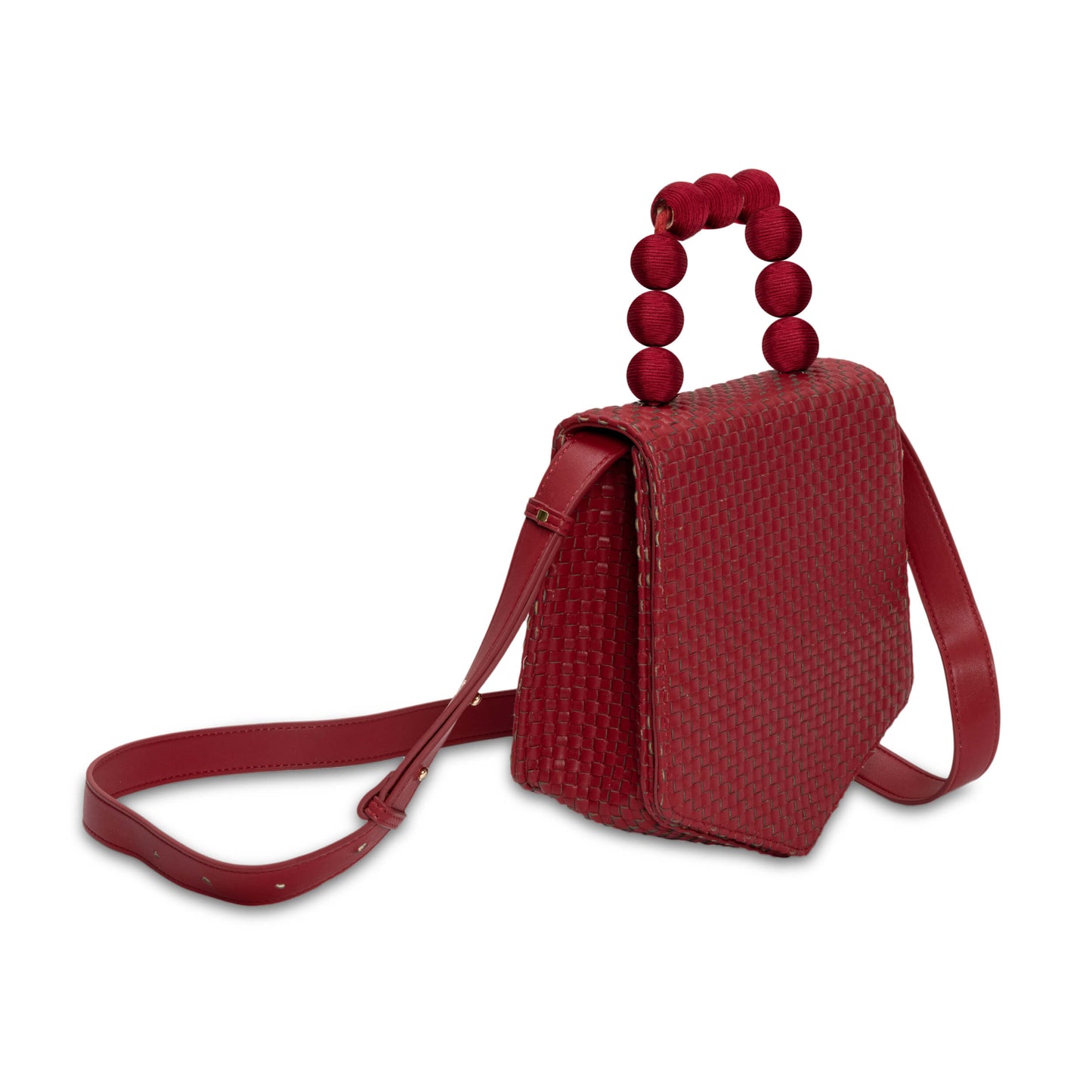 The Mel Crossbody and Top handle - Passion Red (Customizable)