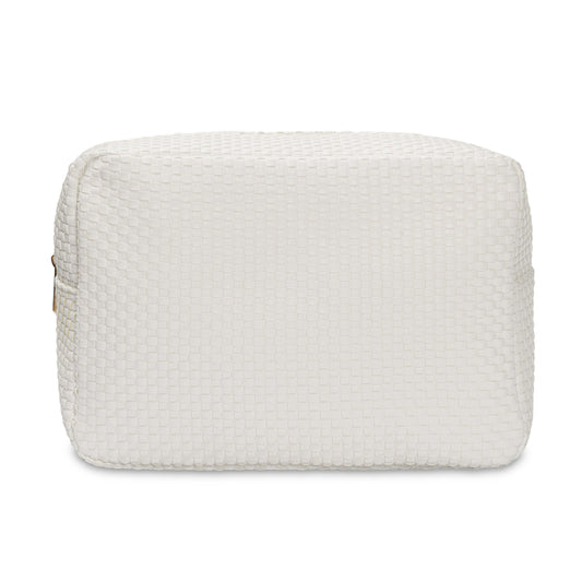 The Evelyn Big Pouch - Peaceful White (Customizable)